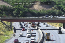 Crews closed the left lanes in either direction of Interstate 80 in Parleys Canyon Aug. 3 to repair a sinkhole.