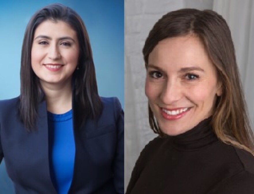 Jessica Ramos, left, and Alessandra Biaggi.