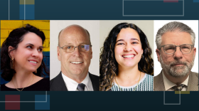 Sedgwick County Commission candidates. Left to right: District 1's Sarah McMillen and Pete Meitzner. District 5's Olivia Hayse and Jim Howell.
