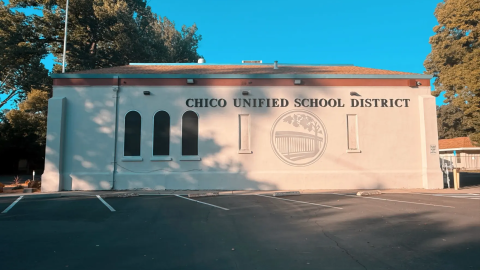 Outside of the Chico Unified School District in Chico, Calif. on May 22, 2026.