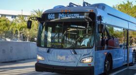 Route 601, metro express routes with limited stops arriving at Caribbean Boulevard station.