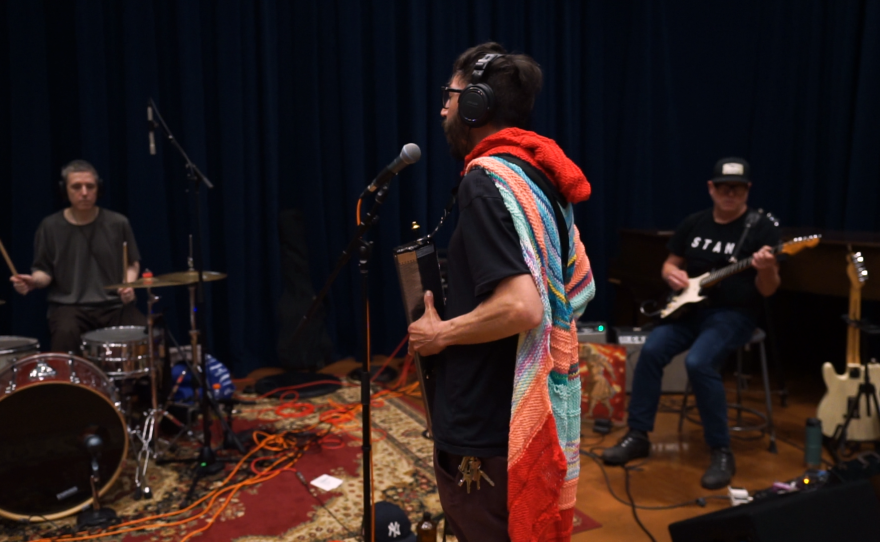 King of the Demons performing live in WNIJ's Studio A