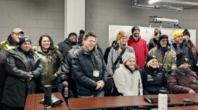 Milwaukee county outreach workers before heading out for the point in time count