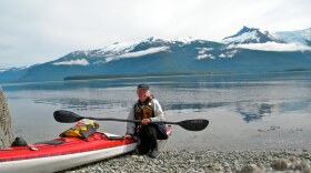 Susan Conrad and her trusty kayak.
