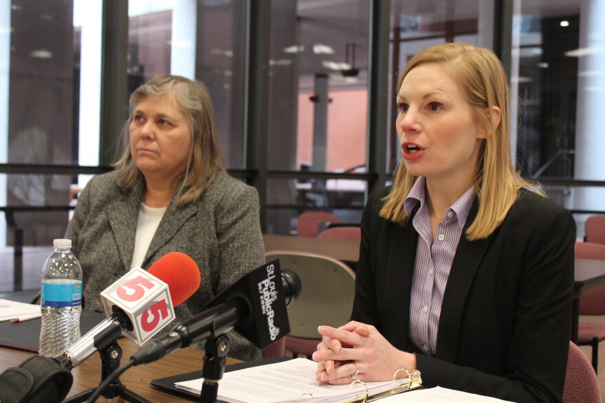 State Auditor Nicole Galloway, right, slammed Carpenter for "mismanagement" -- and criticized her response to the audit.