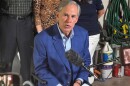 Texas Gov. Greg Abbott speaking at a campaign event in northwest Houston, July 15, 2026.