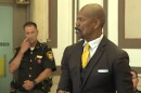 Rodney Hinton, Jr.'s attorney Clyde Bennett II during opening statements in Hinton's murder trial.
