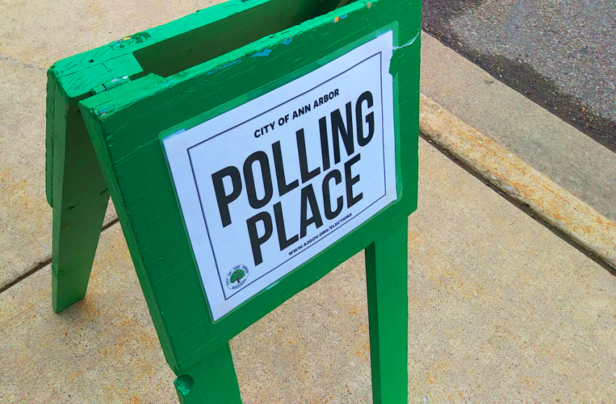 polling place sign