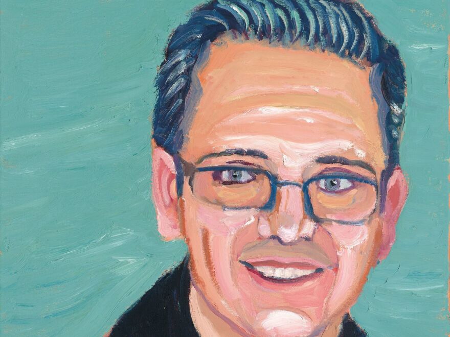 A portrait of Carlos Mendez, by former President George W. Bush