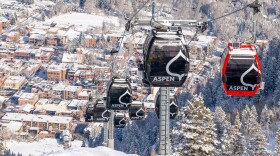 The Silver Queen Gondola hangs over Aspen Mountain on a clear winter day. Aspen Skiing Company announced pass prices for the 2023-24 ski season on Aug. 15, exactly 100 days before the lifts are scheduled to open.