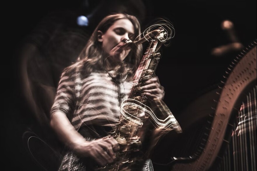 Saxophonist Maria Grand