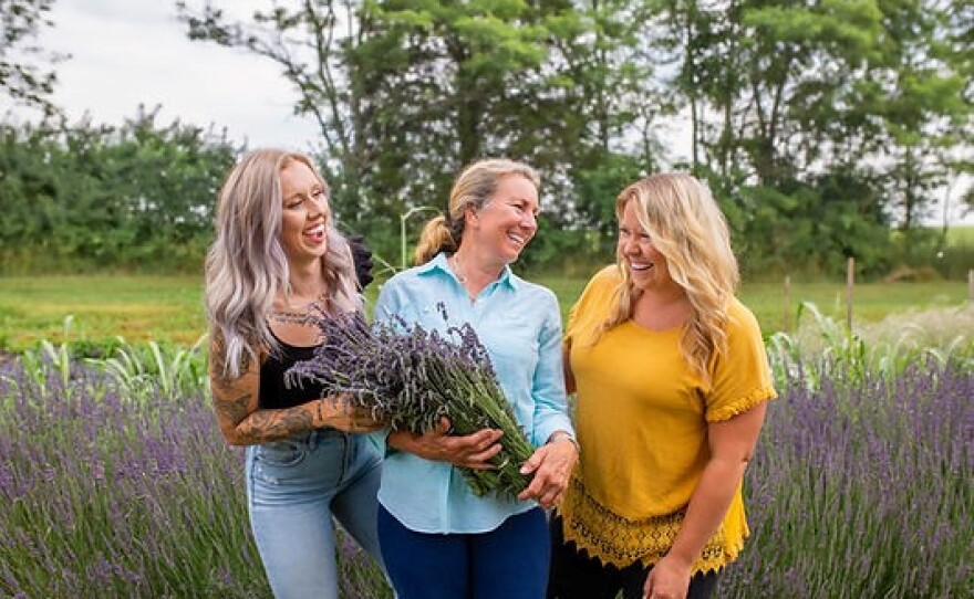 Ahlai Combs, Julie Ross and Jordyn Ritchie of Agape Fields