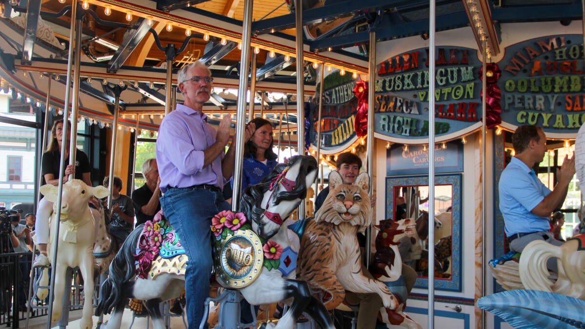 'A love letter to Ohio': Take a spin on the state fair's newest carousel