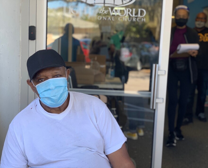 Franklin Cochran, 78, was one of more than 250 seniors vaccinated at a pop-up clinic in north Sarasota last Sunday. He said he was grateful for the opportunity to get his shot close to home.