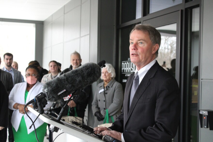 Indianapolis Mayor Joe Hogsett attended Friday’s unveiling of a new affordable housing project on the northside of Indianapolis