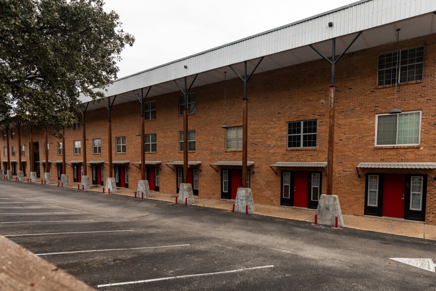 A complex of condos on Tinnin Ford Road is pictured on Jan. 20, 2023, in Austin.