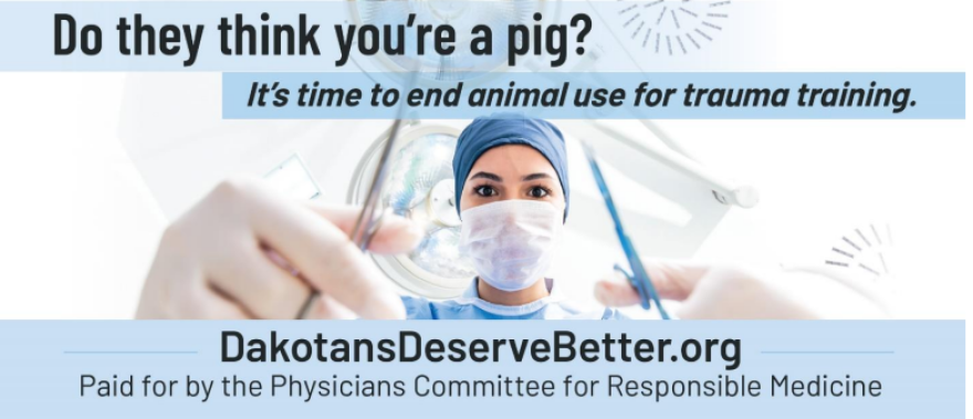 Billboards have surrounded Sioux Falls in attempts to pressure Sanford in ending their practice of using pigs in their Advanced Trauma Life Support training.