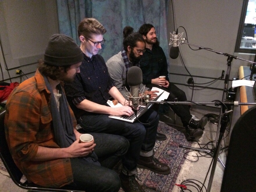 Darlingside DJ their own show on WEXT