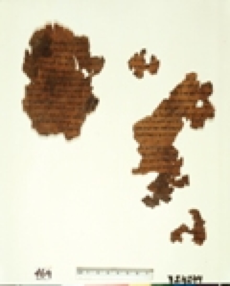 Fragment of one Dead Sea Scroll