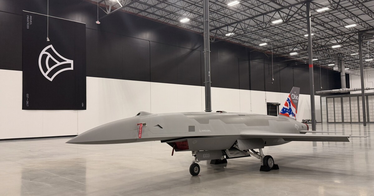 The military contractor Anduril unveiled the first of its autonomous drones made at its Pickaway County, Ohio Arsenal-1 facility on July 27, 2026. This model, the YFQ-44A, is called the Fury.