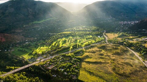 Aspen, Colo., as seen from an EcoFlight in the summer of 2025. EcoFlight flies students, journalists, legislators, tribal members and other professionals into the air to show them an aerial perspective of lands the nonprofit works to protect.
