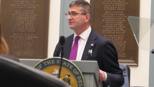 Delaware Governor Matt Meyer delivers his second State of the State address in House chamber.