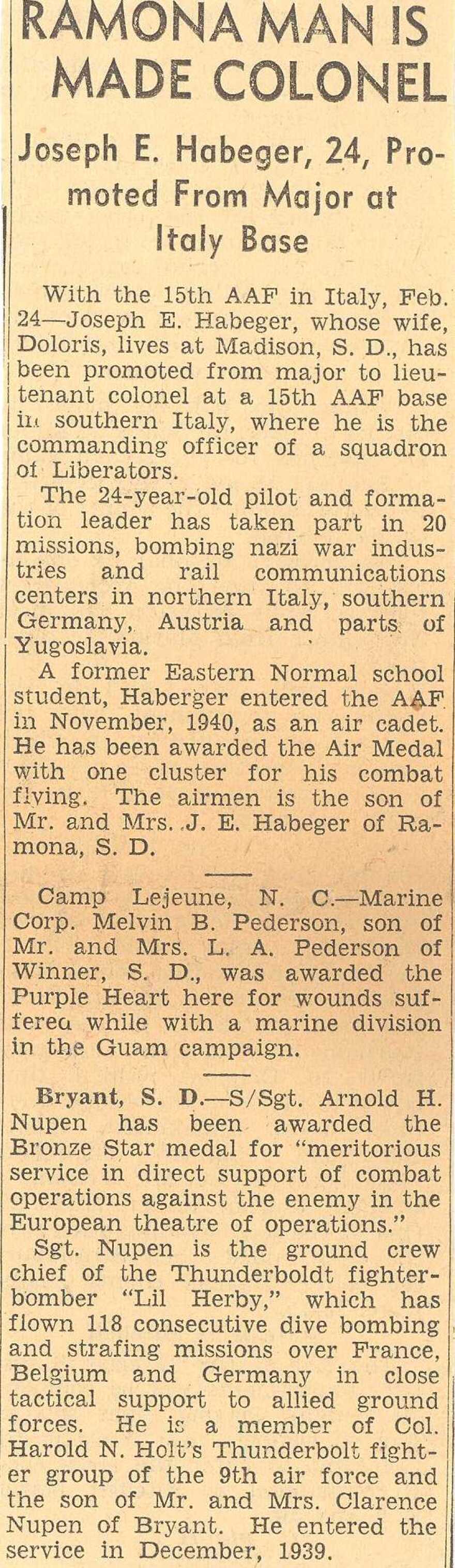 Image of newspaper article