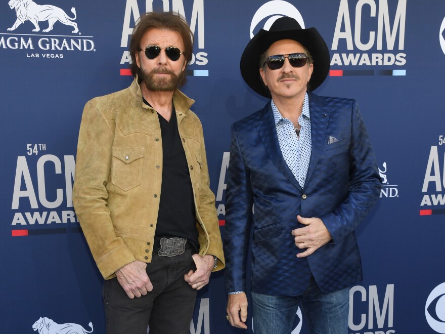 Ronnie Dunn (left) and Kix Brooks at the Academy Of Country Music Awards in April.