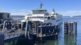 Construction officially began in Florida on Wednesday on the first new Washington state ferry in more than a decade. When it’s completed, the hybrid-electric vessel is expected to serve the Mukilteo-Clinton route, seen here.
