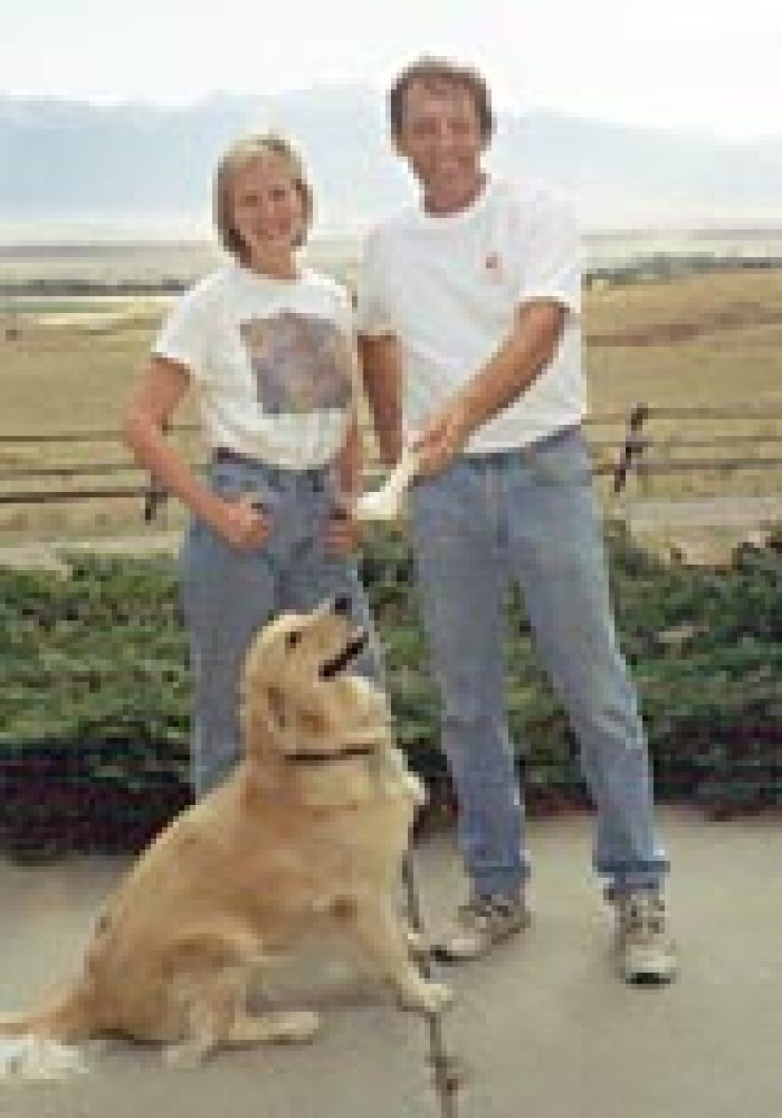 Gretchen and Bruce Duykers (with dog Charlie) moved from the Chicago suburbs to rural Montana.