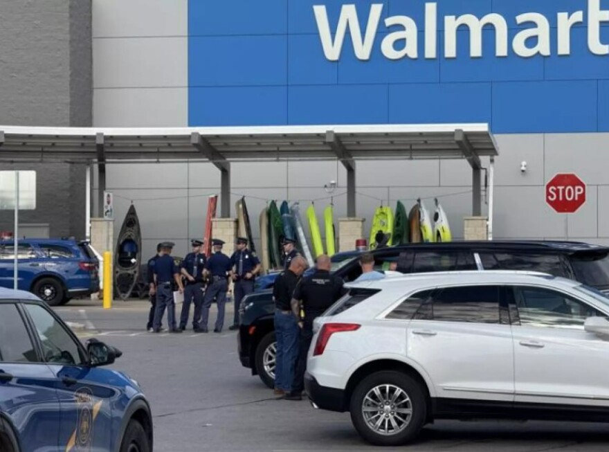 One suspect is in custody following a mass stabbing at the Walmart Supercenter in Traverse City. (Photo: Jan-Michael Stump/Record-Eagle)