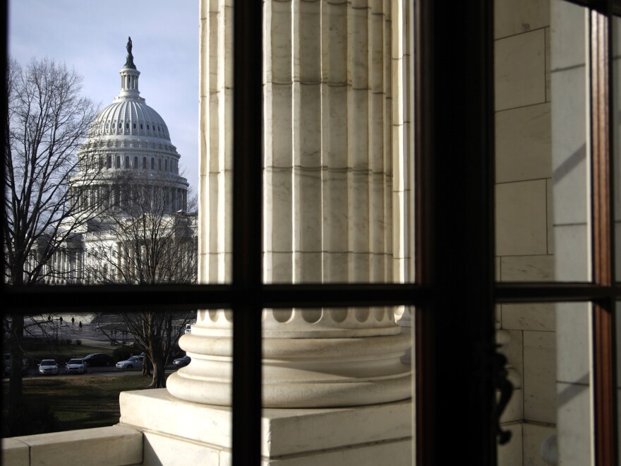 The U.S. Capitol, as seen from the nearby Russell Senate Office Building.