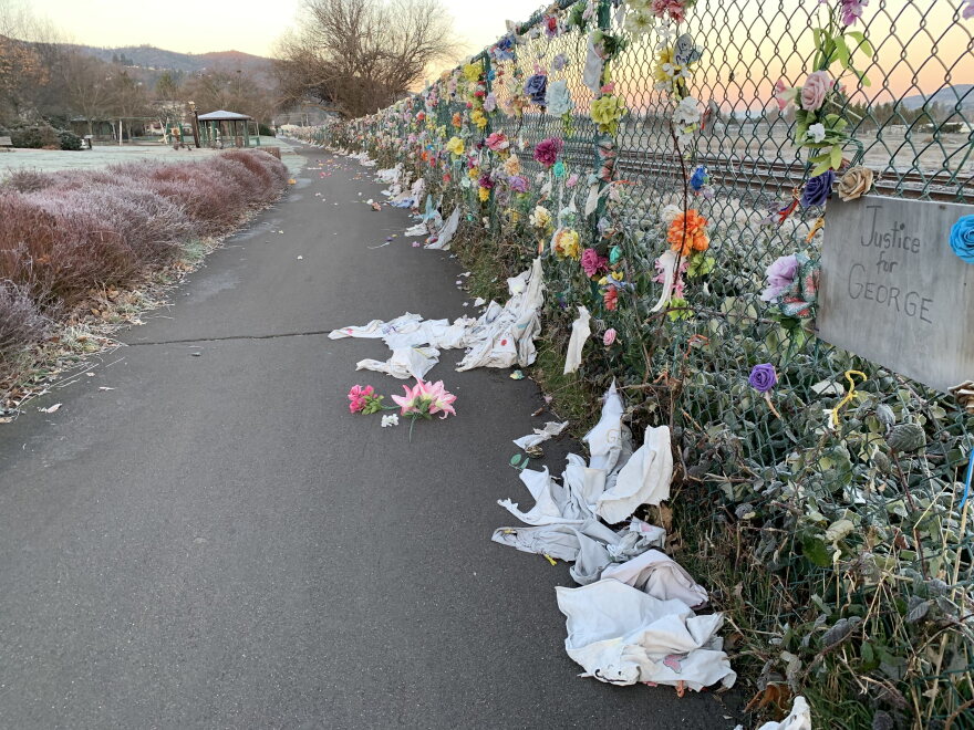  The Ashland Say Their Names Memorial was vandalized on Jan. 24, 2023. 