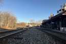 Railroad tracks in Biltmore Village, as seen on Monday, December 18, 2023.