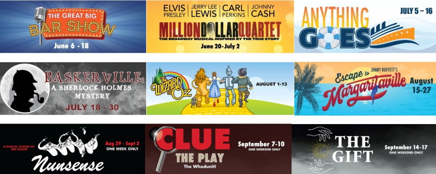 The upcoming productions of the 2023 Barn Theatre season