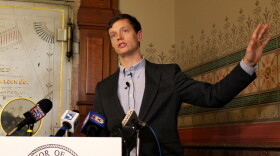 Iowa Auditor Rob Sand is shown in a summer 2021 photo by Iowa Public Radio.