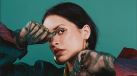  Cleveland-based artist Slowspin poses for the cover of her debut album