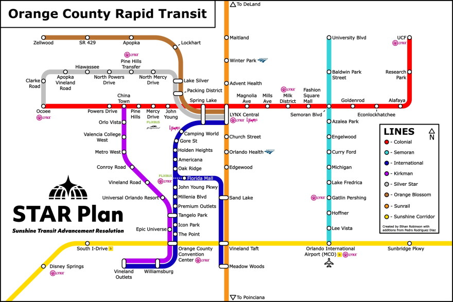 The STAR Plan includes eight “priority transit corridors.”
