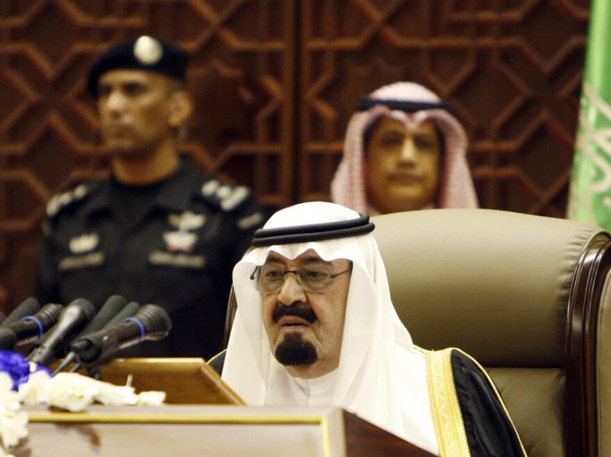 Saudi King Abdullah bin Abdulaziz al-Saud is seen in September 2011.