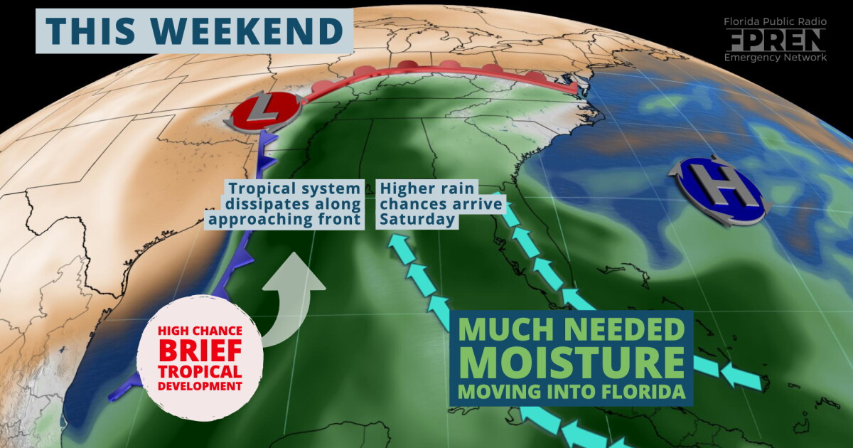 Much-Needed Moisture Moving Back into Florida | WUSF