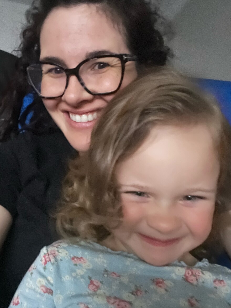 Rebecca Reed and her daughter, Isla