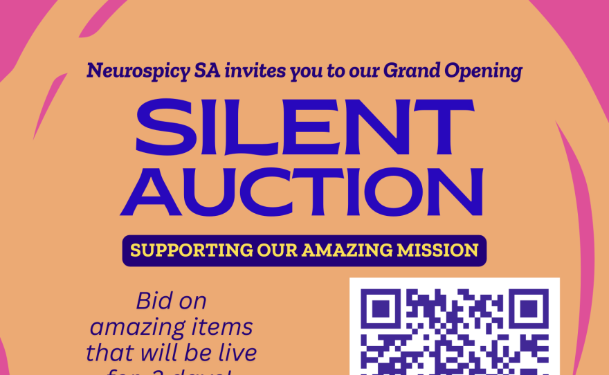 Neurospicy SA will have a silent auction at its grand opening on July 25, 2026, from 1 to 5 p.m.