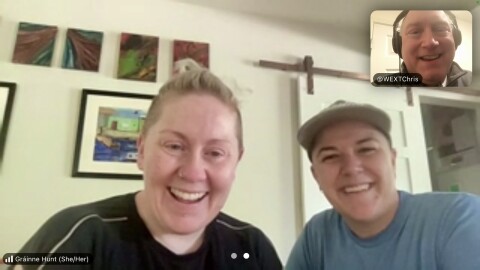 Grainne Hunt & Jules Stewart on Zoom