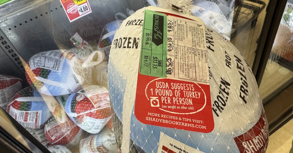 Thanksgiving dinner may cost less nationwide, but it's a small fortune in New York