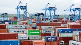 A general view shows shipping containers arranged from different shipping companies within the Kenya Ports Authority (KPA) container terminal at the port of Mombasa, Kenya, July 30, 2025. REUTERS/Laban Walloga