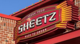 A closeup of a Sheetz "made-to-order" sign. 