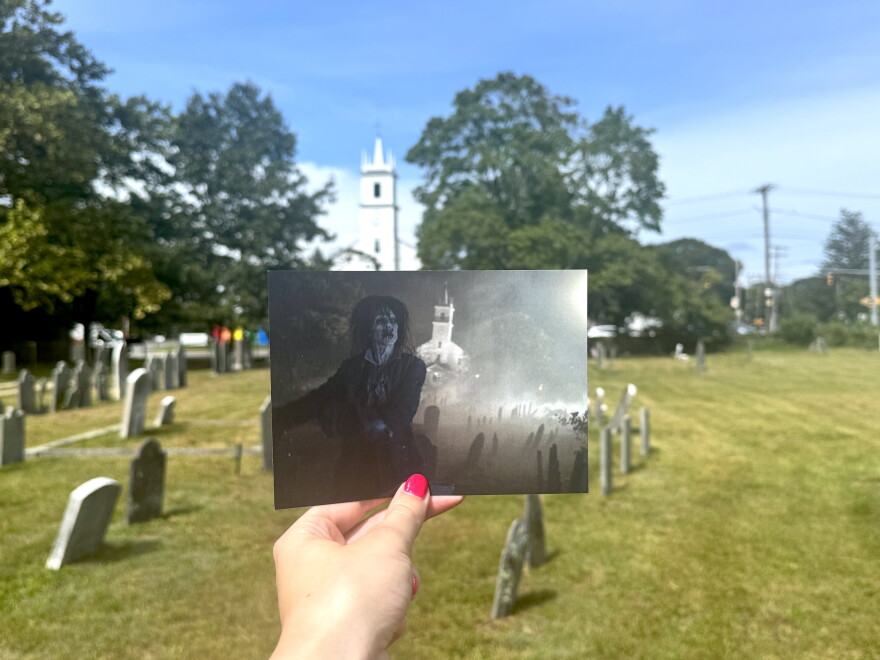 East Providence's Lakeside-Carpenter Cemetery serves as the backdrop for a scene in "Hocus Pocus 2." Credit: Allison Magnus/Ocean State Media