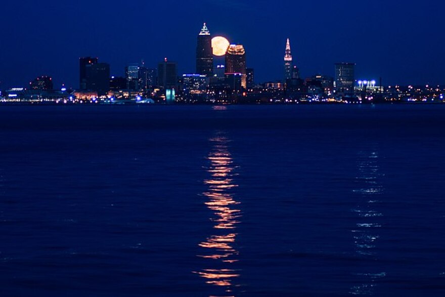 Moon over Cleveland