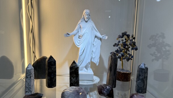 Lindsey and Chris Thornhill opened LOVE and Crystals in 2023. A few years earlier, they started practicing Christianity and meditating with crystals.