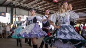Members of West's Junior Historians perform Saturday in their traditional Czech costumes at the 50th Anniversary of Westfest. The group, originally founded in 1973 to promote Czech heritage, also performed at the first Westfest.